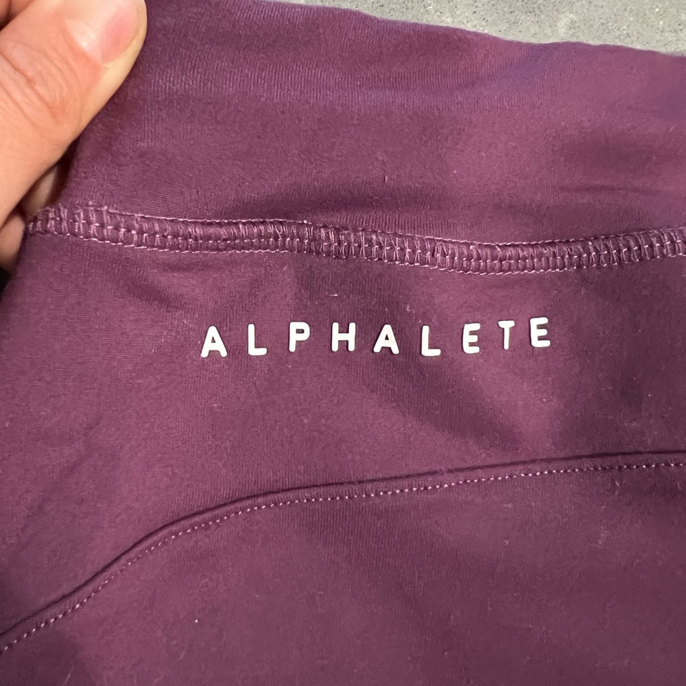 Pair of Maroon/Purple Women’s Alphalete joggers — size small